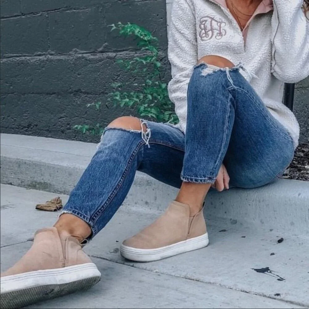 Dolce Vita Zelm Leather Slip-On Sneakers 6.5